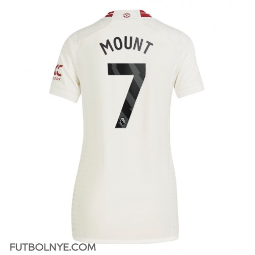 Camiseta Manchester United Mason Mount #7 Tercera Equipación para mujer 2023-24 manga corta